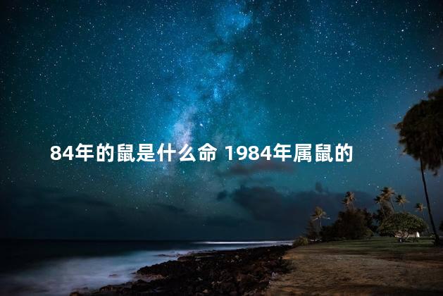 84年的鼠是什么命 1984年属鼠的什么命